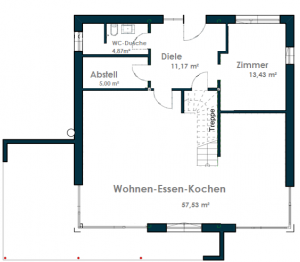 Projekt Pflacht - Grundriss EG