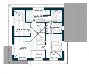 Projekt Untermeiselstein - Grundriss OG